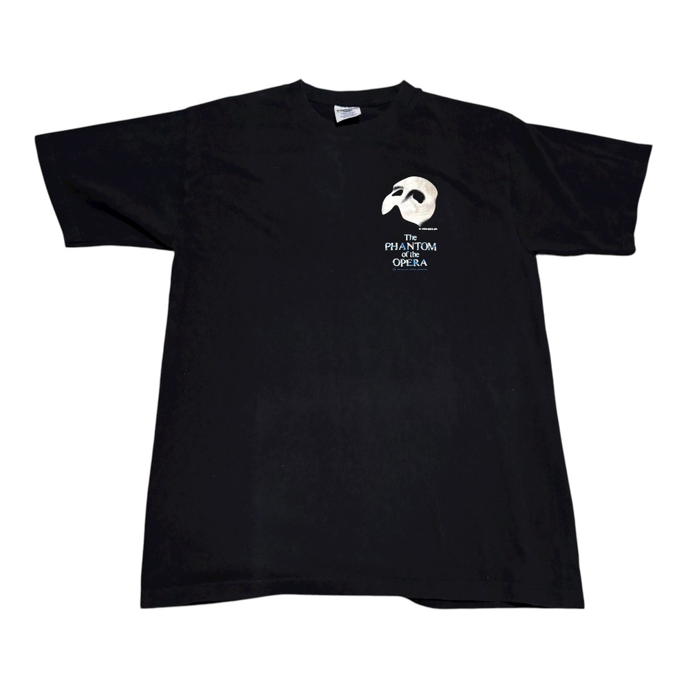 Vintage 90s Mark Athletic Phantom of‎ the Opera Black Promo Shirt Men's Large